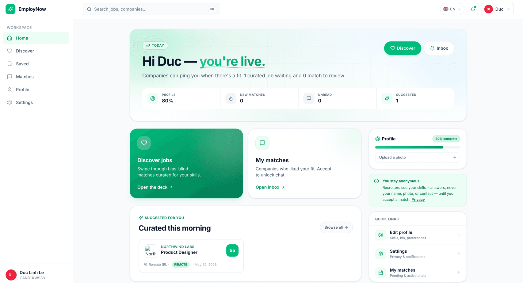 EmployNow preview